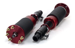 Honda Accord Air Suspension Kit - Front - Air Lift - Performance, 30-Level Adjustable, Sleeve-Style Air Spring - Black and Red - `08-`12